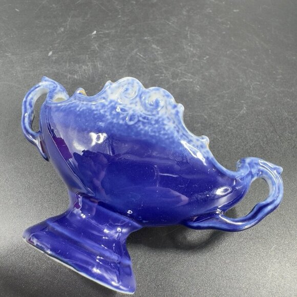 Vintage Germany Fien Porcelain Basket Dish Small Miniature Dish With Handles VTG - Picture 6 of 11